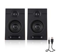 Dpofirs Altavoces Subwoofer de Escritorio con Puerto USB para Computadora, HiFi Altavoces Universales con Cable con Sonido Estéreo Envolvente para TV, PC, Teléfonos y Tabletas