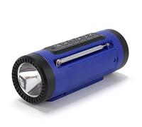 Dpofirs Altavoz Bluetooth Portátil Inalámbrico y Linterna, a Prueba de Agua para Montar, Acampar, Al Aire Libre (Blue)