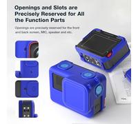 Dpofirs AMagisn AC19 Funda Protectora de Silicona para Cámara + Cubierta de Lente + Kit de Correas para Ace Pro Protección Integral Ligero Portátil Negro (#2)