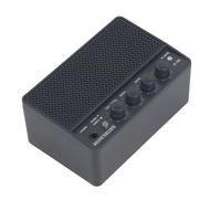 Dpofirs Amplificador de Guitarra Eléctrica Mini Portátil Recargable de 10W para Práctica Diaria, Kit de Plástico Liviano para Uso en Escritorio/Entre Bastidores