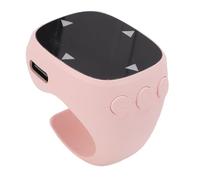 Dpofirs Anillo de Desplazamiento, Anillo de Control Remoto Bluetooth con Panel Táctil para Cámara de Tableta de Teléfono, Volteador de Página Inalámbrico para Leer Fotos y Vídeos (Pink)