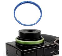 Dpofirs Anillo de Lente Decorativo de Metal, Tapa de Anillo de Acento de Cámara con Aleación de Aluminio Mecanizada CNC, Reemplazo para Cámara RicohGR3X (Blue)
