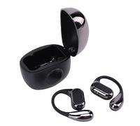 Dpofirs Auriculares Inalámbricos con Gancho para la Oreja, Auriculares Bluetooth Deportivos con Cancelación de Ruido ENC, Auriculares con Sonido HiFi para Colocar sobre la Oreja, Tiempo de (Black)