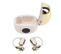 Dpofirs Auriculares Inalámbricos con Gancho para la Oreja, Auriculares Bluetooth Deportivos con Cancelación de Ruido ENC, Auriculares con Sonido HiFi para Colocar sobre la Oreja, Tiempo de (Gold)