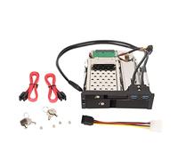 Dpofirs Bastidor Móvil de Intercambio en Caliente para HDD SATA de 3,5" y 2,5" |Bandeja de Aleación de Aluminio para Bahía de 5,25", Velocidad USB3.0 y 6 Gbps, Bloqueo de Teclas y