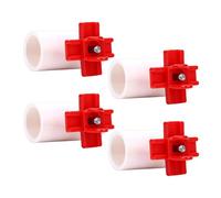 Dpofirs Bebedero Automático para Pollos a Prueba de Fugas con T para Aves de Corral, Juego de 10, Agua Limpia para Pollos Más Sanos, Material Plástico