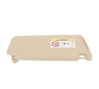 Dpofirs Beige Ajuste Automotriz para Reemplazo de Visera Solar Ajuste Elegante y Práctico para Bloqueo Solar para 2010-2023 Volante a la Izquierda para Propietarios de Vehículos ABS+Tela+Espejo