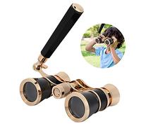 Dpofirs Binoculares de ópera, Binoculares de Teatro Compactos 3x25 para Mujeres, Niñas y Niños con Prisma BAK7 de Enfoque Central (Black)