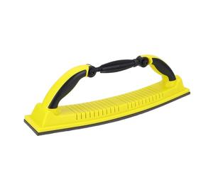 Dpofirs Bloque de Lima de Lijado Manual con Respaldo de Gancho y Bucle, Diseño de Radio Ajustable para Pulido de Automóviles, Carpintería, Bloque de Lijado Flexible para Proyectos Domésticos