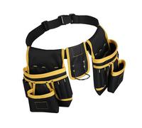 Dpofirs Bolsas para Cinturón de Herramientas, Cinturón de Trabajo, Bolsa de Utilidad con Múltiples Bolsillos para Electricistas, Ajustable DIY para Tela Oxford (YELLOW)