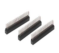 Dpofirs Cabezal de Clavija Hembra de 3 Piezas 2 x 20 Clavijas Conector de cabecera Hembra de 2,54 m para Paso de Frambuesa Pi Cabezas de Clavija Corta de Fila Doble Hembra Extra Alta para