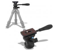 Dpofirs Cabezal Fluido para Trípode de Vídeo |Cabezal de Inclinación Panorámica de 360° de Aleación de Aluminio con Carga útil de 3 Kg para Fotografía Panorámica DSLR y Teléfono