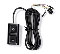 Dpofirs Cable Adaptador de Control de Fuente de Alimentación del Interruptor de Alimentación de la Computadora de Escritorio, Cable de Extensión del Botón de Encendido Externo de PC de 2