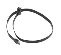 Dpofirs Cable de Convertidor Plano, Instalación de Tornillo Amplia Compatibilidad Tipo E Al Cable Adaptador Tipo C Transmisión de Datos de 20 Gbit/S para Chasis