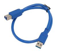 Dpofirs Cable de Impresión USB3.0 de 0,5 M, Cable de Escáner de Impresora USB Macho A Macho A B con Alta Velocidad de 5 Gbps para Transferencia de Datos, Cable de Escáner de Impresora