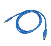Dpofirs Cable de Impresora USB 3.0, Cable de Impresora USB A Macho A B Macho Compatible con hasta 5 Gbps, Cable USB A A B de Cobre de PVC de 1,5 Metros de Largo para Escáner de