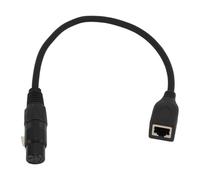 Dpofirs Cable XLR a RJ45 de 5 Pines Cable de Alto Rendimiento para Estudio de Grabación de Escenario de 11,8 Pulgadas, Plug and Play para Controlador de Señal de Luz LED, Adecuado para Amantes de la