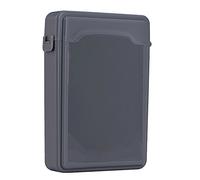 Dpofirs Caja de Almacenamiento HDD de 3.5 Pulgadas,Carcasa de Disco Duro Antiestático, Estuche Externo a Prueba de Polvo y Humedad para HDD, Caja Protectora de PP para Disco Duro(Gris)