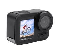 Dpofirs Cámara de Acción 4K 64MP para Buceo Ciclismo Motocicleta, Cámara Deportiva con Pantalla Táctil de 2.0 Pulgadas y Zoom Digital 8X, Lente Gran Angular de 150 Grados