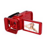 Dpofirs Cámara de Video 4K 64MP Camcorder, Cámara de Vlogging de Zoom Digital 18x para Youtube, Pantalla de 3 ", para Viajes, Grabaciones Escolares, Agujero Roscado de 1/4 Pulgadas (Rojo)