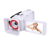 Dpofirs Cámara de Video 4K 64MP Camcorder, Cámara de Vlogging de Zoom Digital 18x para Youtube, Pantalla de 3 ", para Viajes, Grabaciones Escolares, Agujero Roscado de 1/4 Pulgadas (White)