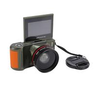 Dpofirs Cámara Digital 4K para Fotografía, Cámaras de Vlogueo Digitales de 64 MP, con Pantalla Giratoria de 3 Pulgadas y 180 Grados, Zoom Digital de 18X, Cámara Compacta WiFi con Enfoque (Green)
