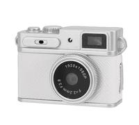 Dpofirs Cámara Digital Portátil del Llavero del Vintage Compacto de la Cámara de Vídeo del Bolsillo Minúsculo de 1080P FHD para el Viaje Material: ABS (White)