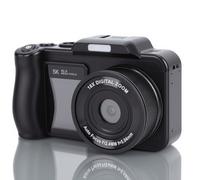 Dpofirs Cámara Digital, Vídeo HD 5K, 80 MP, Enfoque Automático AF, Zoom Digital 18x, Pantallas Duales de 3,5 y 2,0 Pulgadas, Funcionalidad de Cámara Web