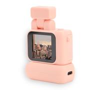 Dpofirs Cámara DV Pequeña, Cámara para Pulgar HD 1080P con Pantalla a Color de 1,44 Pulgadas, Grabadora de Vídeo con Batería de 480 MAh para Vlogging, Regalos de Graduación (Pink)