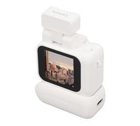 Dpofirs Cámara DV Pequeña, Cámara para Pulgar HD 1080P con Pantalla a Color de 1,44 Pulgadas, Grabadora de Vídeo con Batería de 480 MAh para Vlogging, Regalos de Graduación (White)