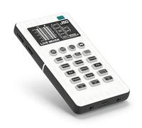 Dpofirs Cambiador de Voz Portátil, Modulador de Voz con Tarjeta de Sonido Portátil con 8 Modos, 9 Efectos de Sonido, Control de Tono de 10 Niveles, Plug and Play para Computadora de