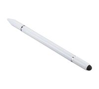 Dpofirs Capacitive Touch Pen 3 en 1 Diseño - Cuerpo de ABS para Pantalla Inteligente y Calendarios Digitales con Punta de Disco Transparente Punta de Silicona Suave y Bolígrafo Incorporado (White)