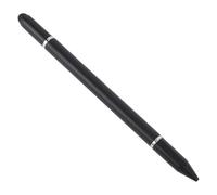 Dpofirs Capacitive Touch Pen 3 en 1 Diseño - Cuerpo de ABS para Pantalla Inteligente y Calendarios Digitales con Punta de Disco Transparente Punta de Silicona Suave y Bolígrafo Incorporado (Black)