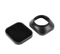 Dpofirs Capucha de Lente de Cámara, Capucha contra el Resplandor Cuadrada W Compatibilidad con Flash, Protección de Arañazos de Aleación de Aluminio Preciso (Black #11)