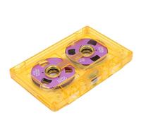 Dpofirs Cinta de Casete en Blanco, Tiempo de Grabación de 50 Minutos, Carrete de Metal a Carrete, Caja de Almacenamiento Transparente, para Grabación de Música, Punk Rock, Indie, Hip Hop