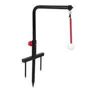 Dpofirs Club Swing Groover, Ayuda Portátil para Entrenamiento de Swing de Golf Ajustable en con Colgador de Bolas de Hierro para Práctica de en Césped, Suelo Duro y Alfombra