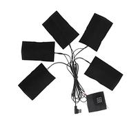 Dpofirs Cojín eléctrico de tela con USB, 3 velocidades, temperatura ajustable para cuello, calefacción lumbar