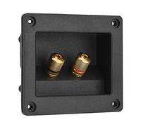 Dpofirs Componentes acústicos para Altavoz de Alta fidelidad 2 Terminal de Enlace de Cobre Caja de Conector de Cable Carcasa,Terminal de Altavoz Altavoz de Alta fidelidad,Conector de Terminal para