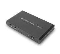 Dpofirs Convertidor de Audio óptico EARC, Extractor de Audio HD, Convierte Entradas ópticas y EARC en Salidas de ópticas y de 3,5 Mm, con Sonido HiFi de 24 Bits/192 KHz