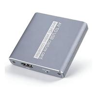 Dpofirs Convertidor de Vídeo a Digital, Compatible con AV, VCR, VHS, Videocámara, Hi8, DVD, Consolas de Juegos Retro, Tarjeta de Captura de Vídeo USB3.0