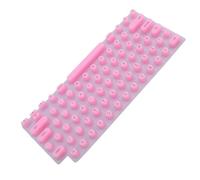 Dpofirs Cubierta del Teclado Levantado, Cómoda Cobertura del Teclado de un Suave Suave para Accesorios para Uñas Largas (PINK)