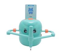 Dpofirs Dibujo de Robot para Niños con 100 Tarjetas de Aprendizaje y 2 Bolígrafos, Máquina de Pintura de Arte Inteligente Educativa, Orientación para el Aprendizaje Temprano, 2400 MAh (Verde Claro)