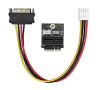 Dpofirs Durable M.2 NGFF clave A E a adaptador PCIe 1x, fuente de alimentación 5V/12V, admite PCIe 1x, X4, X8, X16 para /, estabilidad a largo plazo, conector X1 sin marco