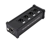 Dpofirs Equipo Eficiente de Transmisión de Sonido con Conexión de Cable XLR de Red Múltiple para Puesta en Escena, Material de Aleación de Aluminio