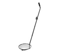 Dpofirs Espejo de Inspección Convexo Telescópico de 30 Cm de Diámetro con Linterna LED para Búsqueda Debajo del Vehículo, ángulo Ajustable para una Fácil Inspección, para Profesionales de la Seguridad