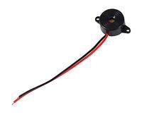 Dpofirs Estructura de integración Sonido electrónico Timbre 3-24V Piezo Sonido electrónico Timbre Alarma Sonido Continuo Longitud del Cable 100 mm Diámetro 23 mm Altura 12 mm Timbre