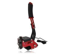 Dpofirs Freno de Mano USB para Juego de Carreras de PC, Freno de Mano USB con Diseño Ergonómico para Simuladores de Coches (Rojo)