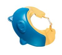 Dpofirs Gorro de champú Ajustable para Niños, Cubierta Protectora Práctica para champú, Adecuada para el Hogar, Material PP (BLUE)