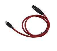 Dpofirs Grabación de Karaoke Sing Cable XLR a USB, Gran Compatibilidad con USB 2.0, Conexión de Micrófono de Condensador Dinámico, Chip de Conversión D/A de Alta Gama, Música Clara, para Usuarios de