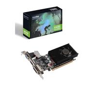 Dpofirs GT610 Tarjeta Gráfica 2GB DDR3, 64bit 810MHZ, 2560x1600 PC Video Card, PCI Express 2.0, DVI VGA HDMI, Bajo Perfil, Plug y Play